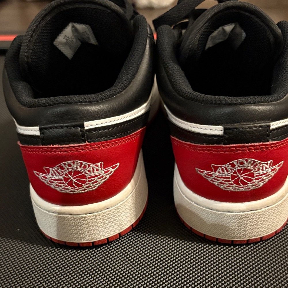 Jordan Women's Sneakers - Black, Red, and White